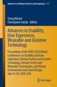 Advances in Usability, User Experience, Wearable and Assistive Technology