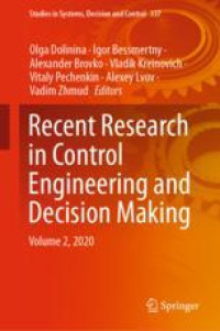 Recent Research in Control Engineering and Decision Making