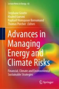 Advances in Managing Energy and Climate Risks