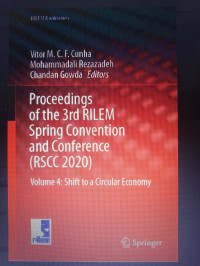 Proceedings of the 3rd RILEM Spring Convention and Conference (RSCC2020)