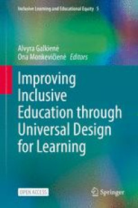 Improving Inclusive Education through Universal Design for Learning