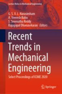 Recent Trends in Mechanical Engineering