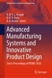 Advanced Manufacturing Systems and Innovative Product Design