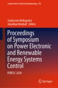 Proceedings of Symposium on Power Electronic and Renewable Energy Systems Control