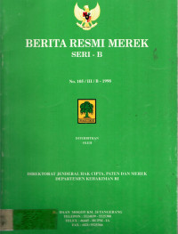 BERITA RESMI MEREK SERI – B NO.105/III/B-1998
