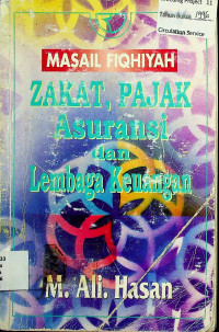 MASAIL FIQHIYAH: ZAKAT, PAJAK Asuransi dan Lembaga Keuangan