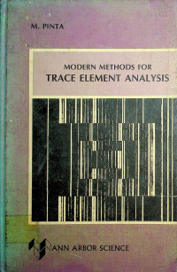 MODERN METHODS FOR TRACE ELEMENT ANALYSIS