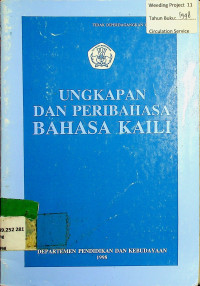 UNGKAPAN DAN PERIBAHASA BAHASA KAILI