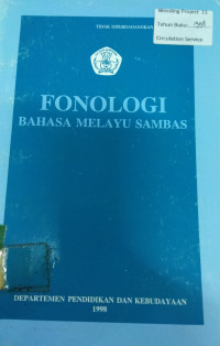 FONOLOGI BAHASA MELAYU SAMBAS