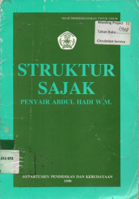 STRUKTUR SAJAK PENYAIR ABDUL HADI W.M.