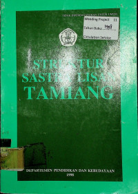 STRUKTUR SASTRA LISAN TAMIANG