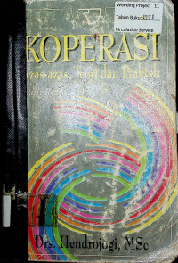 KOPERASI: Azas-azas, Teori dan Praktek