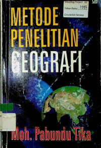 METODE PENELITIAN GEOGRAFI