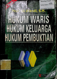 HUKUM WARIS, HUKUM KELUARGA, HUKUM PEMBUKTIAN, Edisi Baru