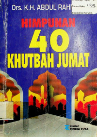 HIMPUNAN 40 KHUTBAH JUMAT