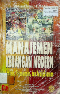 MANAJEMEN KEUANGAN MODERN: Analisis, Perencanaan, dan Kebijaksanaan