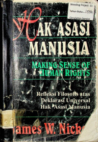 Hak asasi manusia : Refleksi filosopis atas deklarasi universitas hak asasi manusia