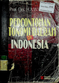 PERCONTOHAN OTONOMI DAERAH DI INDONESIA