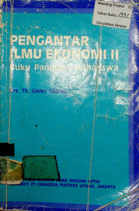 PENGANTAR ILMU EKONOMI II: Buku Panduan Mahasiswa