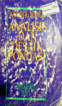 ANALISIS DAN DESAIN PONDASI, EDISI KEEMPAT JILID 1