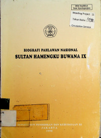 BIOGRAFI PAHLAWAN NASIONAL SULTAN HAMENGKU BUWANA IX