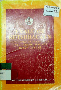 EVALUASI KETERBACAAN BUKU TEKS BAHASA SUNDA UNTUK SEKOLAH DASAR DI JAWA BARAT