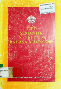 TIPE SEMANTIK NOMINA BAHASA MAKASSAR