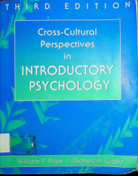 Cross - Cultural Perspectives in INTRODUCTORY PSYCHOLOGY