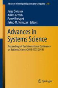 Advances in Systems Science: Proceedings of the International Conference on Systems Science 2013 (ICSS 2013)