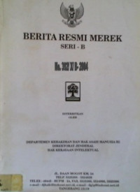 BERITA RESMI MEREK SERI- B No. 392/X/B-2004