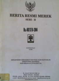 BERITA RESMI MEREK SERI- B No. 403/X/B-2004