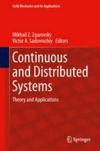 Continuous and Distributed Systems: Theory and Applications