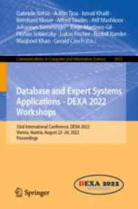 Database and Expert Systems Applications - DEXA 2022 Workshops: 33rd International Conference, DEXA 2022, Vienna, Austria, August 22–24, 2022, Proceedings