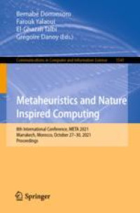 Metaheuristics and Nature Inspired Computing: 8th International Conference, META 2021, Marrakech, Morocco, October 27-30, 2021, Proceedings