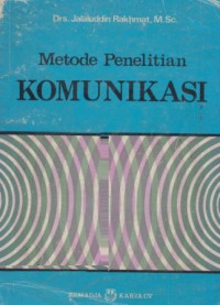 Metode Penelitian KOMUNIKASI