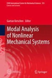 Modal Analysis of Nonlinear Mechanical Systems