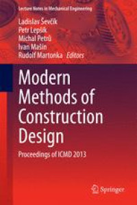 Modern Methods of Construction Design: Proceedings of ICMD 2013