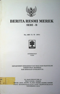 BERITA RESMI MEREK SERI- B No. 469/X/B-2004