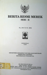 BERITA RESMI MEREK SERI- B No. 470/X/B-2004