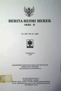 BERITA RESMI MEREK SERI-B No.498/VII/B-2005