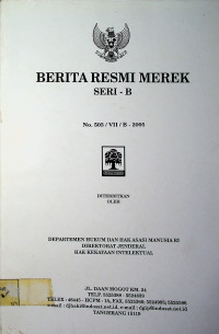 BERITA RESMI MEREK SERI-B No.503/VII/B-2005