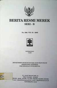 BERITA RESMI MEREK SERI-B No.506/VII/B-2005