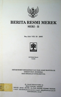 BERITA RESMI MEREK SERI-B No.519/VII/B-2005