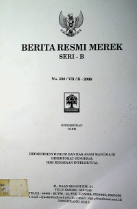 BERITA RESMI MEREK SERI-B No.520/VII/B-2005