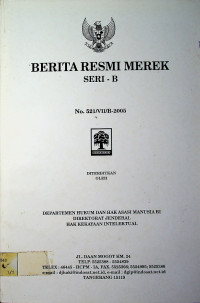 BERITA RESMI MEREK SERI-B No.521/VII/B-2005
