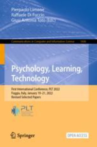 Psychology, Learning, Technology: First International Conference, PLT 2022, Foggia, Italy, January 19–21, 2022, Revised Selected Papers