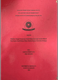 ANALISIS PEMBUKTIAN TINDAK PIDANA DALAM PERCOBAAN PEMBUNUHAN (STUDI PUTUSAN NOMOR 46/Pid.Sus/2021/PN Srl)