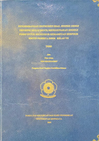 PENGEMBANGAN INSTRUMEN SOAL HIGHER ORDER THINKING SKILLS (HOTS) MENGGUNAKAN GOOGLE FORM UNTUK MENGUKUR KEMAMPUAN BERPIKIR KRITIS PESERTA DIDIK KELAS VII