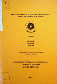 EVALUASI PENERAPAN AKUNTANSI TANGGUNG JAWAB SOSIAL PADA PT. PUPUK SRIWIDJAJA PALEMBANG