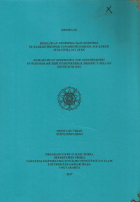 Penelitian geofisika dan geokimia di daerah prospek panasbumi Pasema Air Keruh Sumatera Selatan: Researchs of geophysics and geochemistry in Pasemah Air Keruh geothermal prospect area of Sounth Sumatra